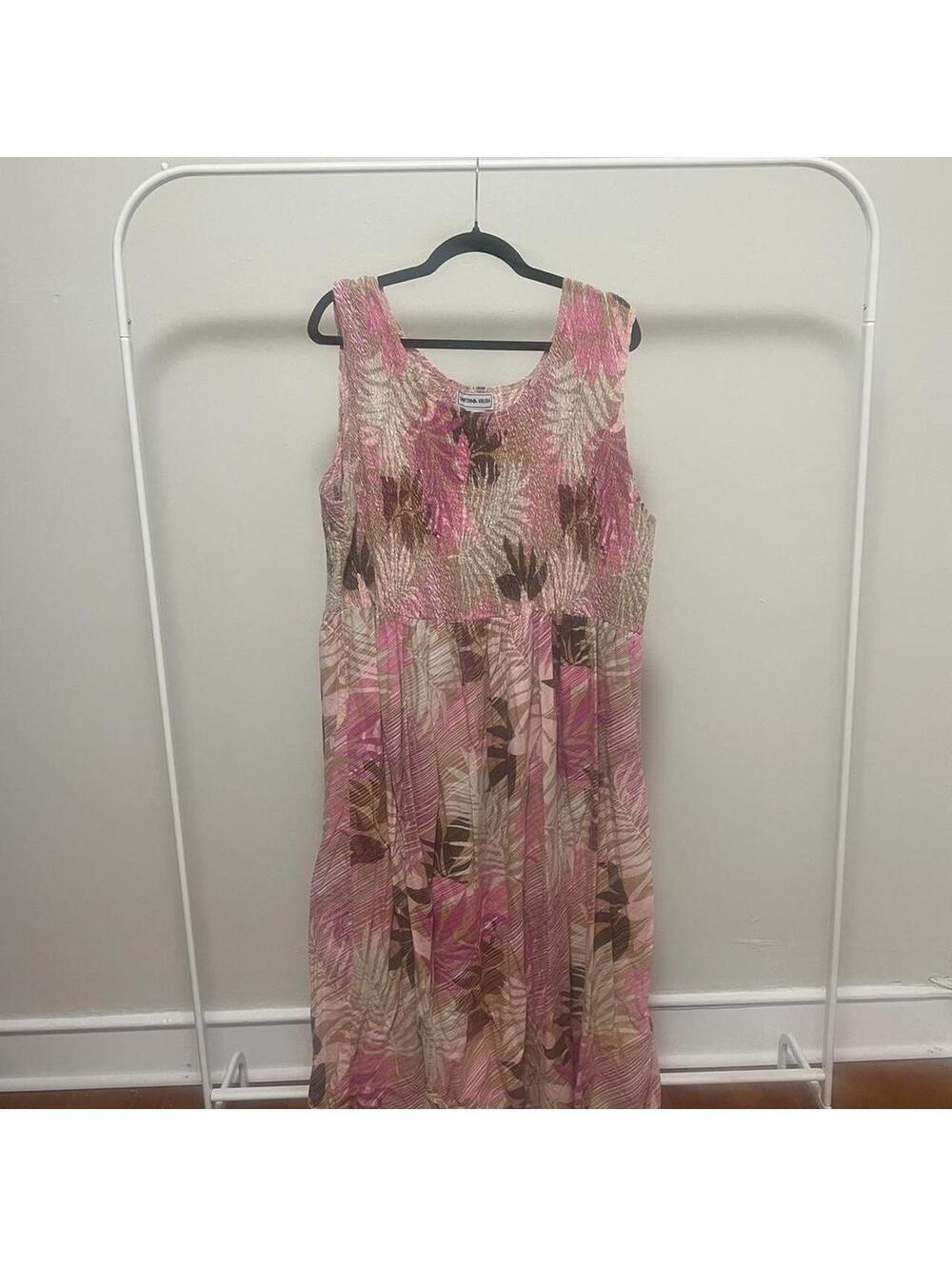 Women's Pink and Multi Dress